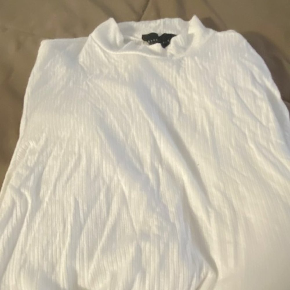 Know One Cares Ribbed Mock Turtle Neck - Picture 5 of 5